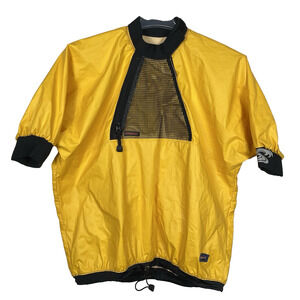 Stohlquist Gripp Loc Dry Top Paddling Jacket Men's Large Yellow Nylon Kayaking